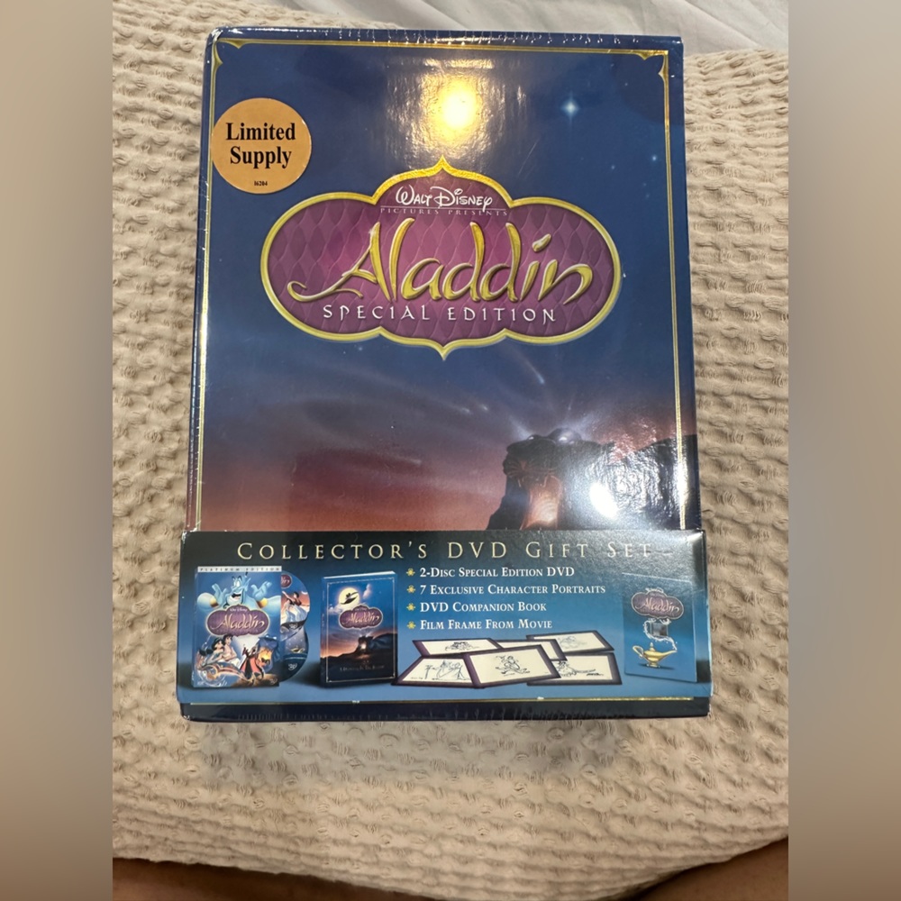 Sealed limited supply Aladdin special edition collector’s dvd set